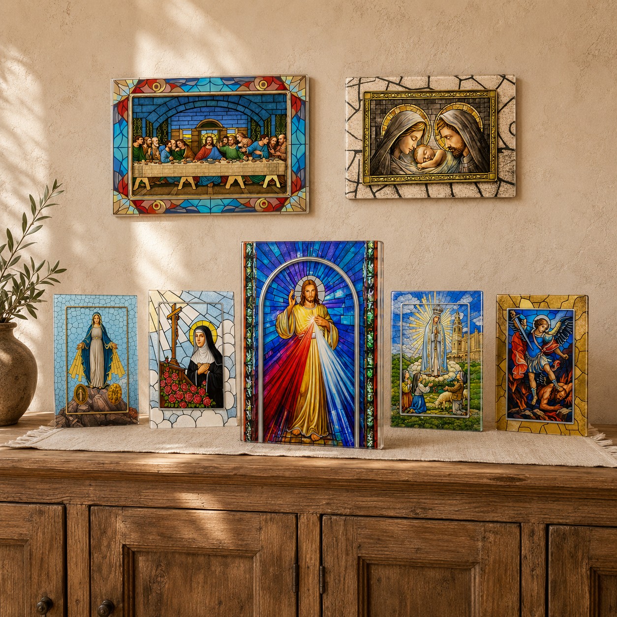 VITRUM SACRUM™ – obrazy religijne na szkle z efektem witrażu 3D